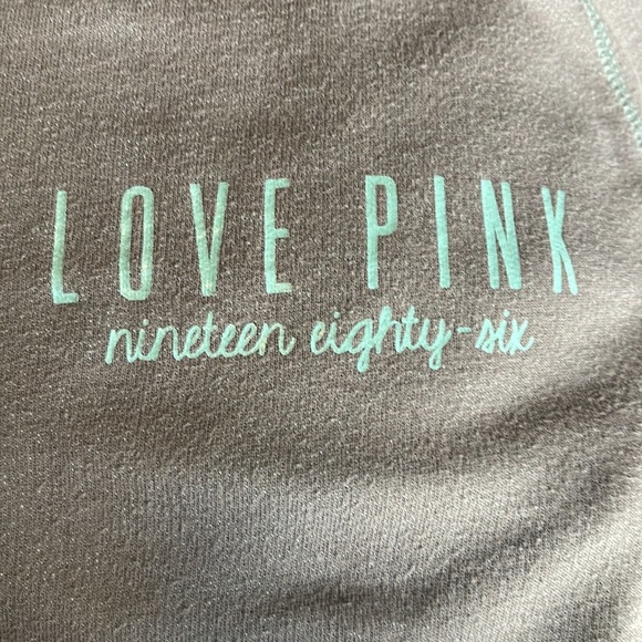 Victoria’s Secret Pink zip up hoodie jacket Medium coat casual retro athletic - Picture 9 of 9